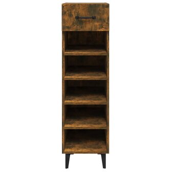 Schoenenkast 30x35x105 cm bewerkt hout gerookt eikenkleurig 8720287086710 4