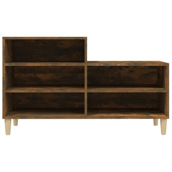 Schoenenkast 102x36x60 cm bewerkt hout gerookt eikenkleurig 8720287224174 5