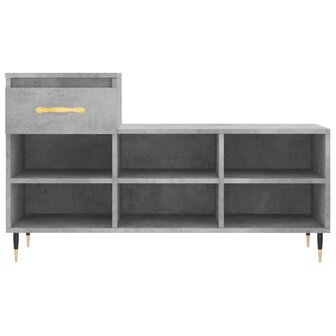 Schoenenkast 102x36x60 cm bewerkt hout betongrijs 8721012113992 5