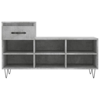 Schoenenkast 102x36x60 cm bewerkt hout betongrijs 8721012114074 5