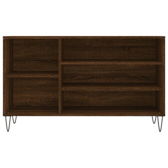 Schoenenkast 102x36x60 cm bewerkt hout bruin eikenkleur 8721012114586 4