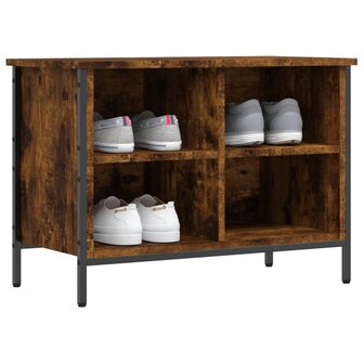 Schoenenkast 69x35x50 cm bewerkt hout gerookt eikenkleurig 8720845774523 3