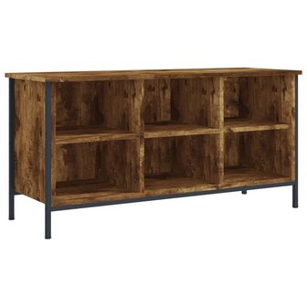 Schoenenkast 100x35x50 cm bewerkt hout gerookt eikenkleurig 8720845774578 2