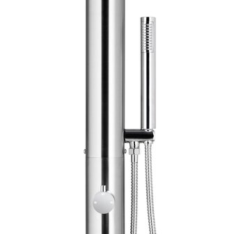 Buitendouche met bruine basis 230 cm roestvrij staal 8720286408315 7
