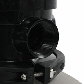 Zwembadzandfilter met 4-positie ventiel 350 mm grijs 8718475719076 4