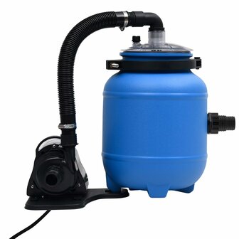 Zwembadfilterpomp 4 m&sup3;/u zwart en blauw 8719883856605 2