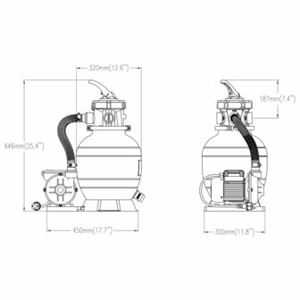 Zwembadzandfilter met 6-voudig ventiel zwart 8720286670453 9