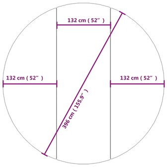 Zwembadgrondzeil &Oslash;396 cm polyester geotextiel lichtgrijs 8720845773847 7