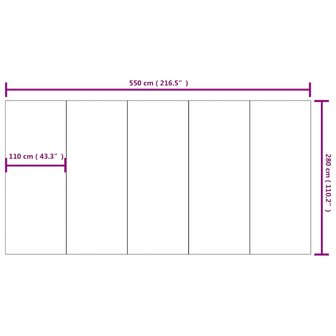 Zwembadgrondzeil 550x280 cm polyester geotextiel lichtgrijs 8720845774004 7