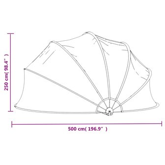 Zwembadkoepel 500x250 cm 8720286167137 9