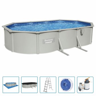 Bestway Framezwembad Hydrium bovengronds ovaal 610x360x120 cm 6941607311035 2