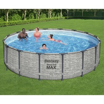 Bestway Zwembad Power Steel rond 488x122 cm 6941607311509 1