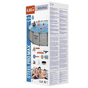 Bestway Zwembad Power Steel rond 488x122 cm 6941607311509 10