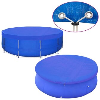 Zwembadhoezen 2 st rond 90 g/m&sup2; 460 cm PE 8720286648261 4