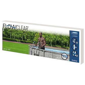 Bestway Zwembadladder Flowclear met 4 treden 107 cm 6941607311295 10