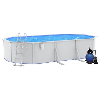 Zwembad met zandfilterpomp en ladder 610x360x120 cm 8720286902806 2