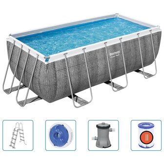 Bestway Power Steel Zwembadset rechthoekig 412x201x122 cm 8721012052246 2