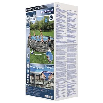 Bestway Power Steel Zwembadset Comfort Jet Series ovaal 610x366x122 cm 8721012052505 10