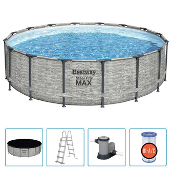Bestway Power Steel Zwembad rond 488x122 cm 8721012053762 2