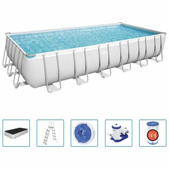 Bestway Zwembadset Power Steel rechthoekig 732x366x132 cm 6942138987201 2