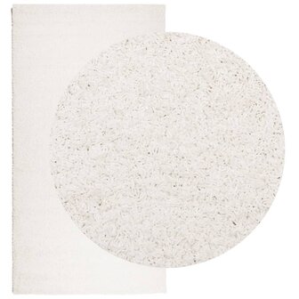 Vloerkleed shaggy hoogpolig modern 80x150 cm cr&egrave;mekleurig 8721012228306 3