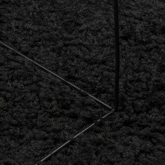 Vloerkleed PAMPLONA shaggy hoogpolig modern 60x110 cm zwart 8721012228733 8