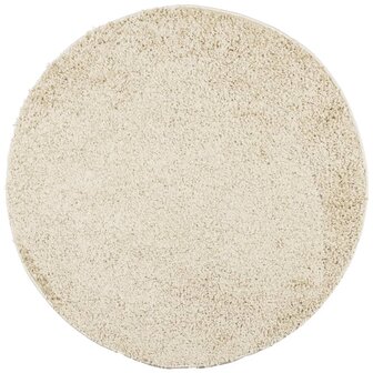 Vloerkleed PAMPLONA shaggy hoogpolig modern &Oslash; 100 cm goudkleur 8721012229556 2