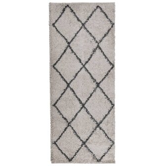 Vloerkleed PAMPLONA shaggy hoogpolig 80x200 cm beige antraciet 8721012229853 2
