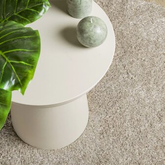 Vloerkleed ISTAN hoogpolig glanzend &Oslash; 80 cm beige 8721012232587 7