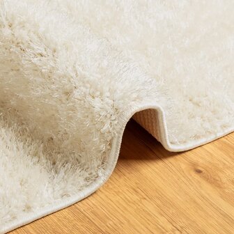 Vloerkleed ISTAN hoogpolig glanzend 100x200 cm cr&egrave;mekleurig 8721012232648 6