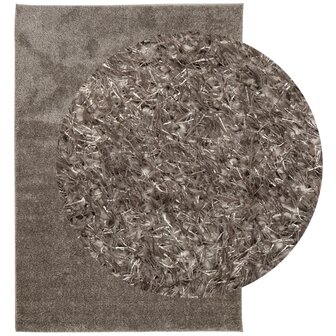 Vloerkleed ISTAN hoogpolig glanzend 120x170 cm grijs 8721012232778 3