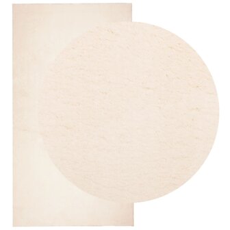 Vloerkleed HUARTE laagpolig zacht wasbaar 80x150 cm beige 8721012226159 3