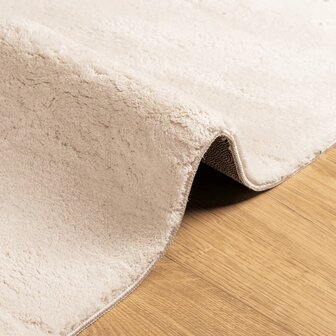 Vloerkleed HUARTE laagpolig zacht wasbaar 80x150 cm beige 8721012226159 6