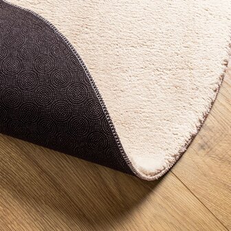 Vloerkleed HUARTE laagpolig zacht wasbaar &Oslash; 100 cm beige 8721012226296 5