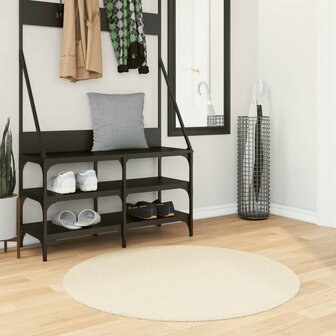 Vloerkleed HUARTE laagpolig zacht wasbaar &Oslash; 100 cm cr&egrave;me 8721012226487 1