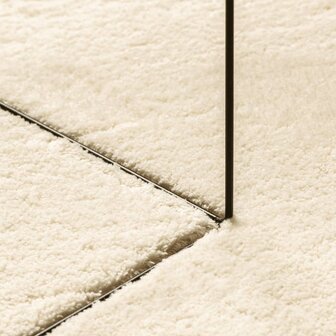 Vloerkleed HUARTE laagpolig zacht wasbaar &Oslash; 100 cm cr&egrave;me 8721012226487 8