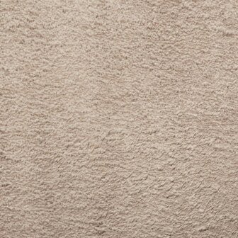 Vloerkleed HUARTE laagpolig zacht wasbaar &Oslash; 100 cm zandkleurig 8721012226678 9
