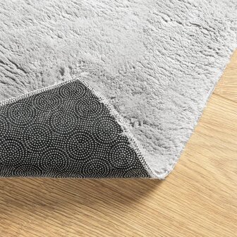 Vloerkleed HUARTE laagpolig zacht wasbaar 60x110 cm grijs 8721012226715 5