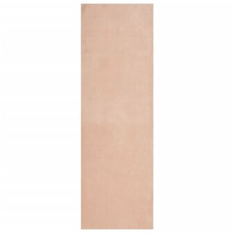 Vloerkleed HUARTE laagpolig zacht wasbaar 80x250 cm roze 8721012227507 2