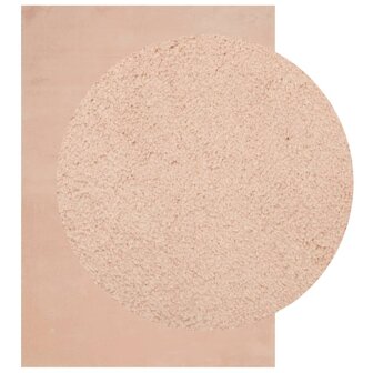 Vloerkleed HUARTE laagpolig zacht wasbaar 120x170 cm roze 8721012227538 3