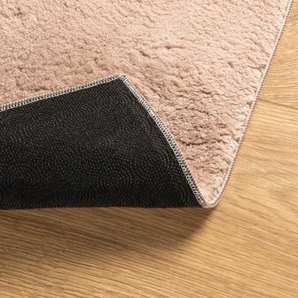 Vloerkleed HUARTE laagpolig zacht wasbaar 160x160 cm roze 8721012227552 5