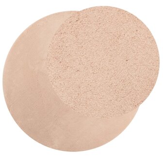 Vloerkleed HUARTE laagpolig zacht wasbaar &Oslash; 80 cm roze 8721012227613 3
