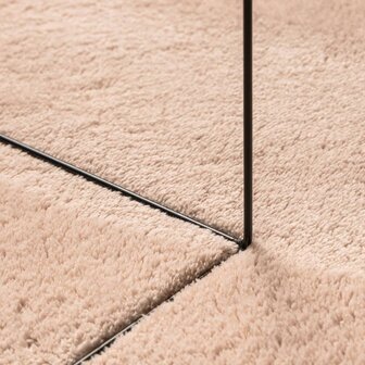 Vloerkleed HUARTE laagpolig zacht wasbaar &Oslash; 100 cm roze 8721012227620 8
