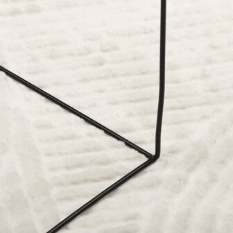 Vloerkleed IZA laagpolig Scandinavisch &Oslash; 80 cm cr&egrave;mekleurig 8721012230460 8