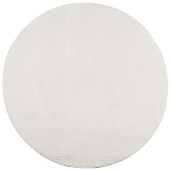 Vloerkleed IZA laagpolig Scandinavisch &Oslash; 100 cm cr&egrave;mekleurig 8721012230477 2