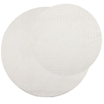 Vloerkleed IZA laagpolig Scandinavisch &Oslash; 100 cm cr&egrave;mekleurig 8721012230477 3