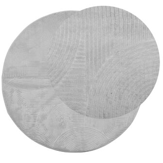 Vloerkleed IZA laagpolig Scandinavisch &Oslash; 80 cm grijs 8721012230583 3