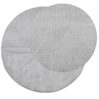 Vloerkleed IZA laagpolig Scandinavisch &Oslash; 100 cm grijs 8721012230590 3