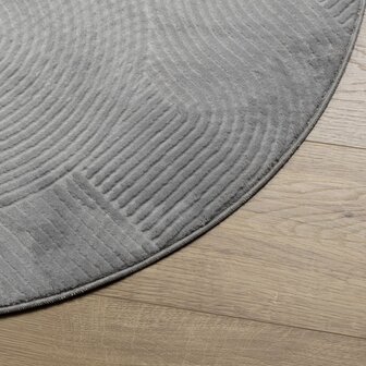 Vloerkleed IZA laagpolig Scandinavisch &Oslash; 100 cm grijs 8721012230590 4