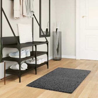 Vloerkleed OVIEDO laagpolig 60x110 cm antracietkleurig 8721012230637 1